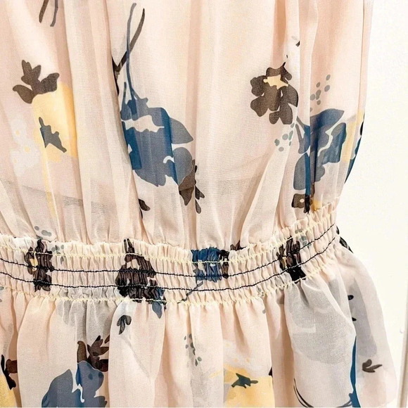 Self-Portrait pink floral ruffle tiered mini dress size 4 - Picture 10 of 13